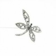 Dragonfly Brooch Pin - Silver
