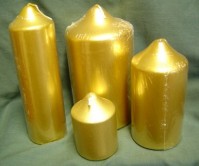 Chapel Candles - Gold