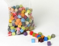Rainbow Foam Harlequin Mini Cubes - 1 Ltr
