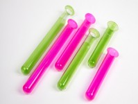 Glass Test Tubes - Clear - Pink - Green