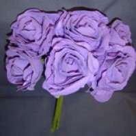 Foam Rose - Open Crinkle - Lilac