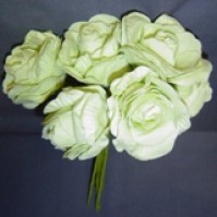 Foam Rose - Open Crinkle - Pale Green