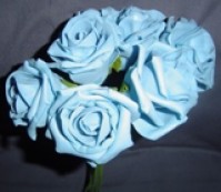 Foam Rose - Large Bud - Turquoise