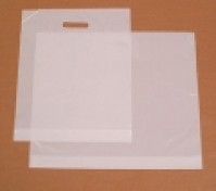 White Patch Handle Carriers 120g