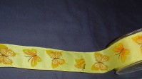 Wired Edge Satin - Butterfly Yellow - 38mm x 20m